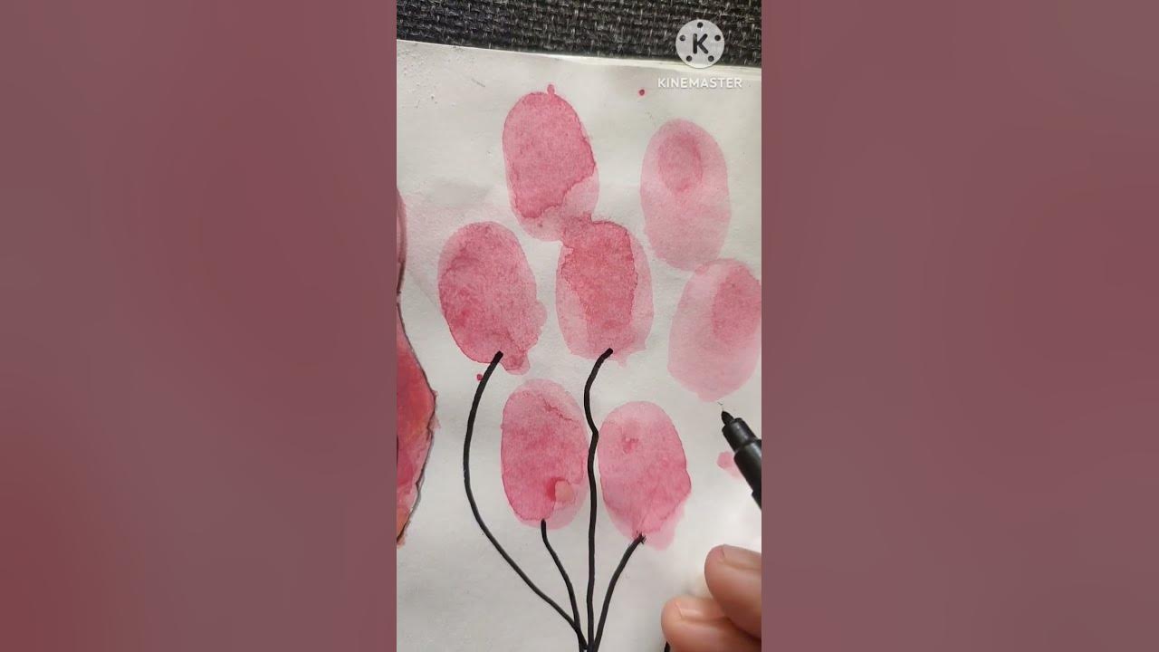thumb-painting-baloon-thumb-painting-ved-9619-youtubeshorts