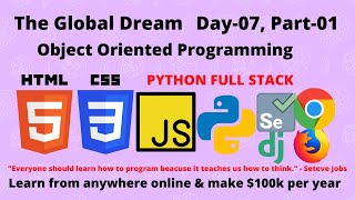 OBJECT ORIENTED PROGRAMMING IN PYTHON OOP CLASS OBJECT PYTHON FOR BEGINNERS DAY-007 PART-001
