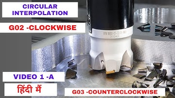 vmc programming || circular interpolation || g02 -circular interpolation clockwise || g03