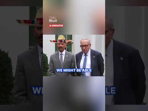 Trump Shares Bizarre AI Video Of Chuck Schumer And Sombrero Wearing Hakeem Jeffries