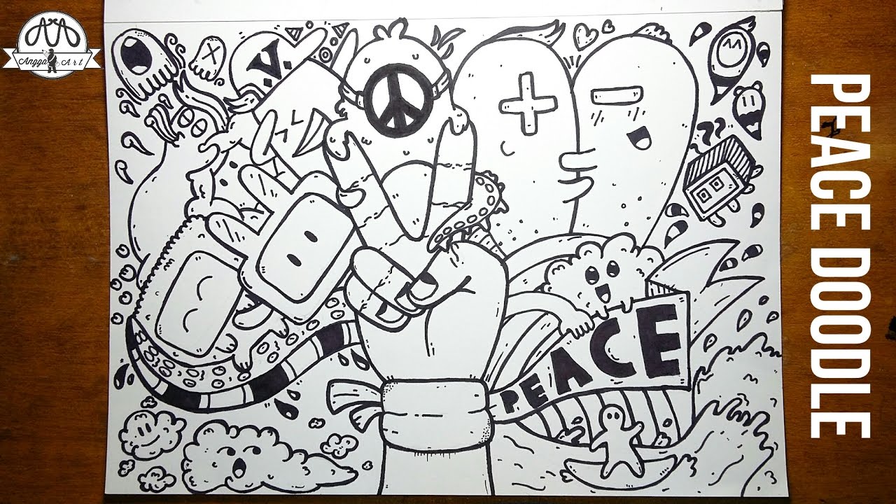 Peace Doodle Doodling Time YouTube