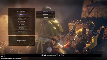 Nioh 2 How to use the blacksmith and build advice