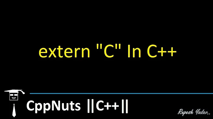 extern "C" In C++