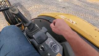 Caterpillar 303C CR Start and Run!