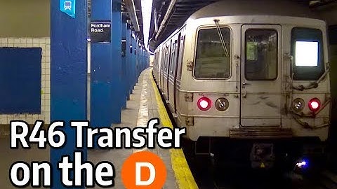 ⁴ᴷ R46 Transfer Train on the Concourse Line