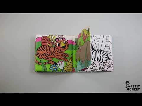 Petit Monkey magic bath book jungle