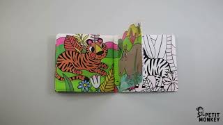 Petit Monkey magic bath book jungle