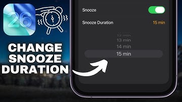 How To Change Snooze Time On iPhone iOS 26