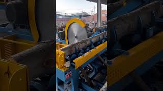 Round Wood Sliding Table Saw Machine #shorts #woodworking