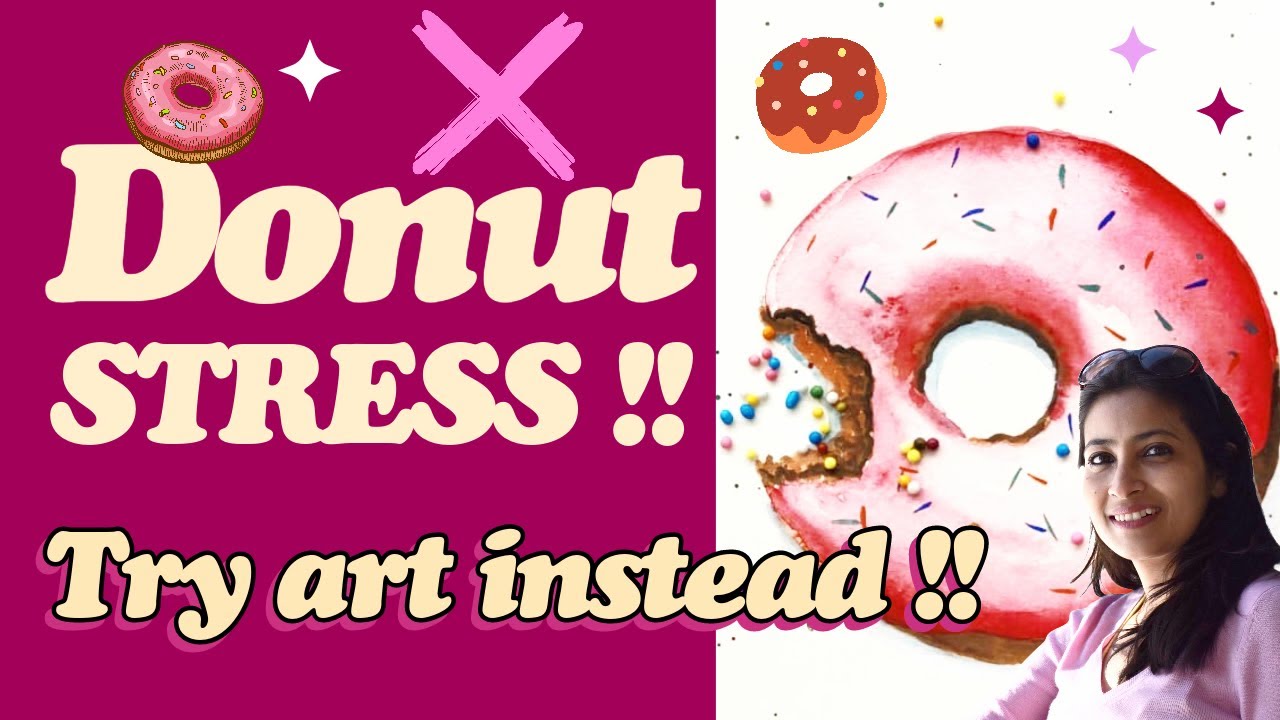 How to Paint a Donut with Watercolor 🎨🍩 #donutart #donutpainting # ...