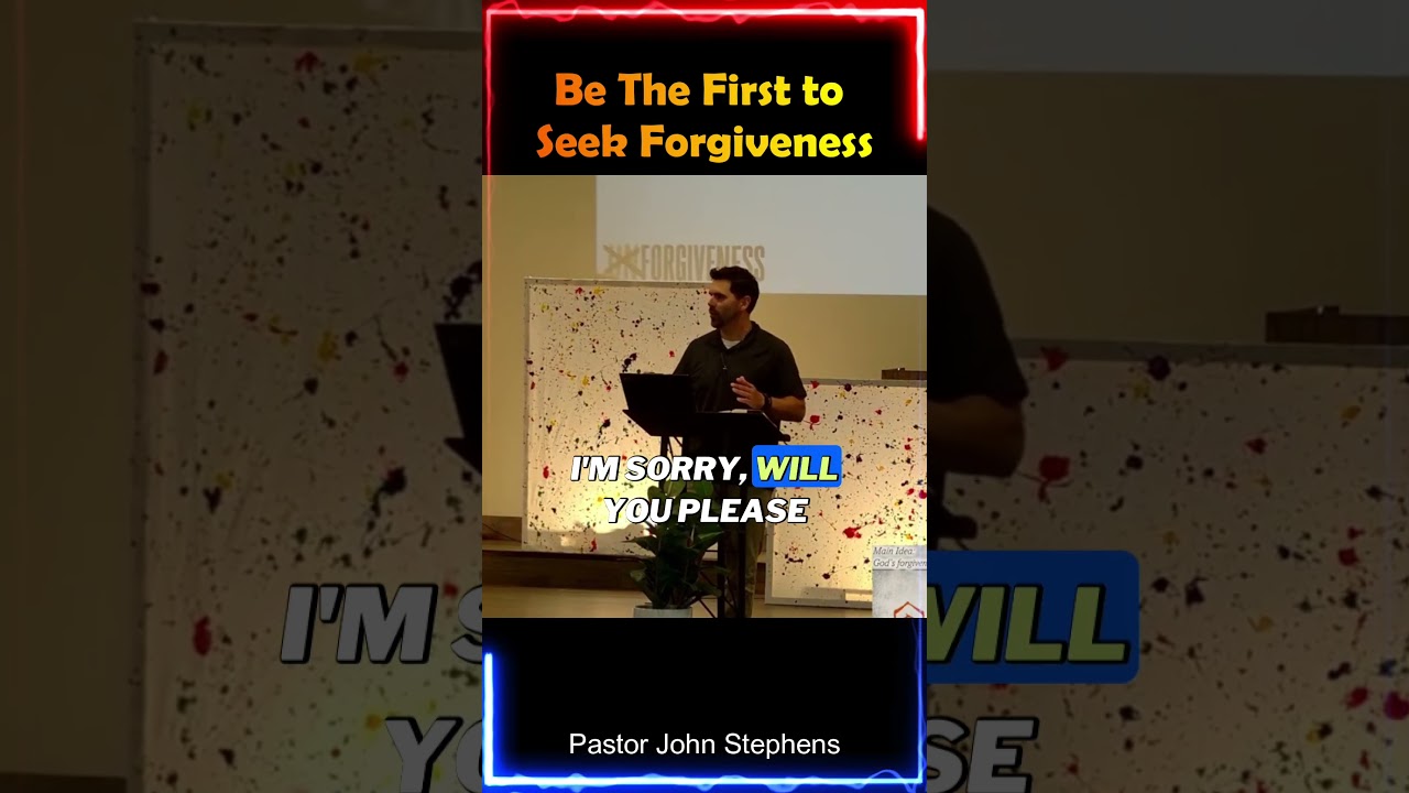 Be The First To Seek #forgiveness