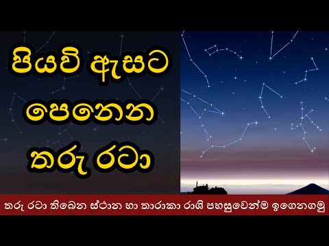 රාත්‍රී අහසේ තිබෙන තරු රටා හදුනාගමු | 10 Beautiful Constellations in the night sky | Tharu Rata