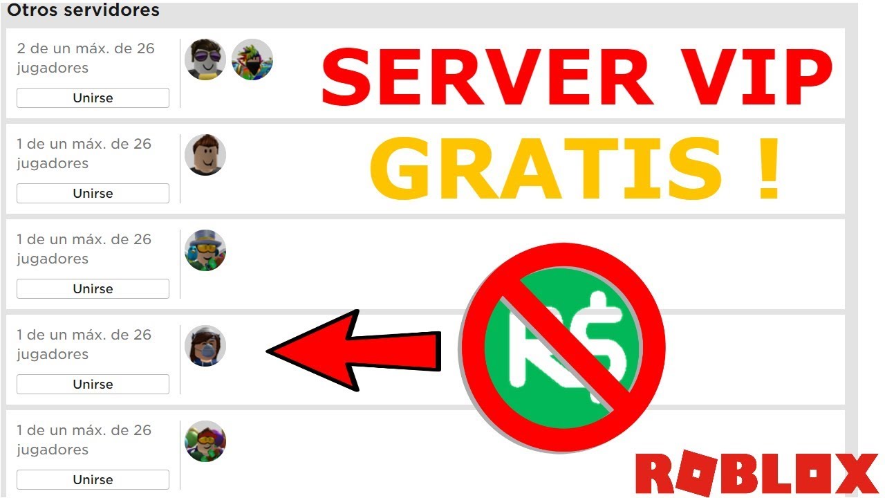 roblox server vip gratis