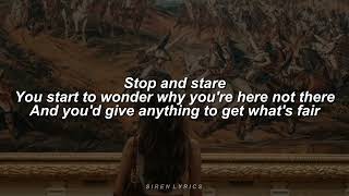 stop and stare // onerepublic (lyrics)