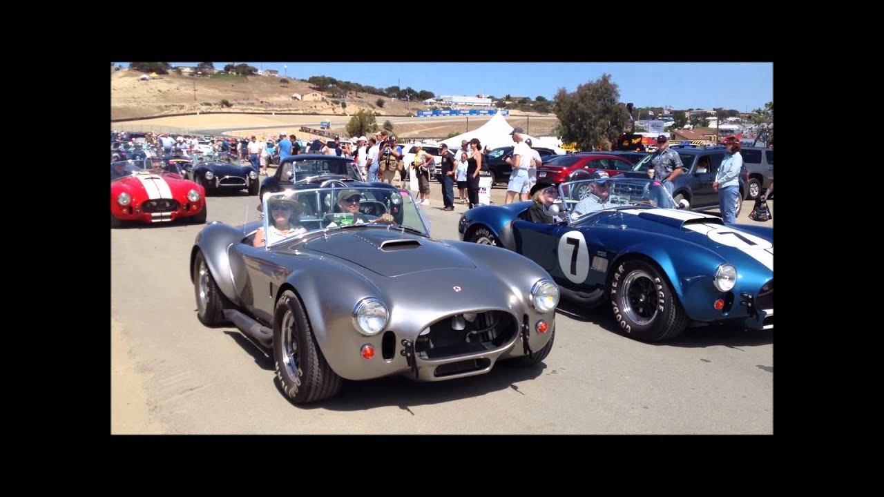 Shelby Cobra Parade Laguna Seca Youtube