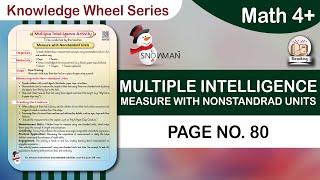 Math 4+ (Knowledge Wheel Series) Page No 80 | Multiple Intelligence | Measure with Nonstandard Units