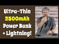 Banque dalimentation portable ultramince tntor 2500mah lightning  revue