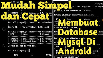 Membuat Database Mysql Di Hp Android || Termux