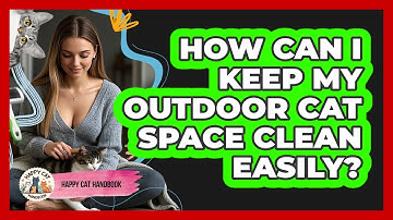 How Can I Keep My Outdoor Cat Space Clean Easily? - Happy Cat Handbook