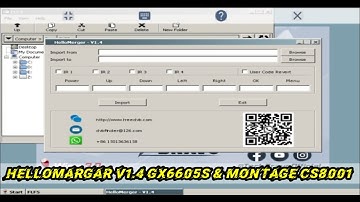 HelloMerger V1.4 Software Edit Remote Panel || #gx6605s & montage.Cs_8001Receiver