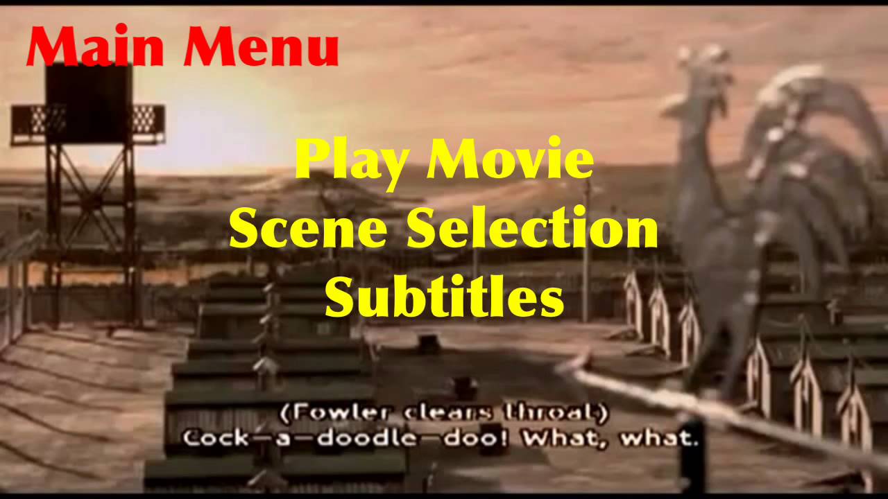 Chicken Run DVD Menu YouTube