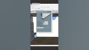 Create louvers in 1 click With this trick #cad2grow #sketchup