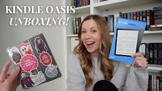 I got a Kindle Oasis! 📖 ✨ unboxing, setup, decorating my Kindle & first impressions!