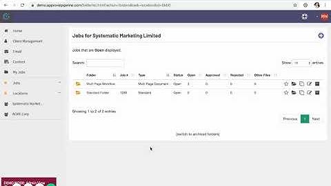 Approval Pipeline™ v5.1 -   Video 6   My Jobs or My folders