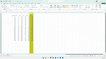 Physics _ Acceleration Down Incline Part 2 Data table in EXCEL