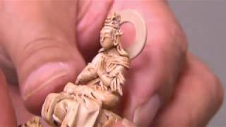 30秒の心象風景13045・木彫風の普賢菩薩～仏像フィギュア～