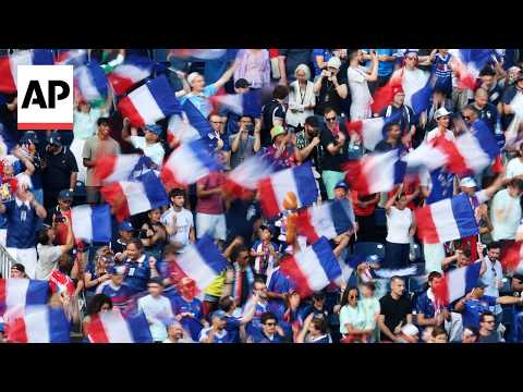 France fans celebrate World Cup semifinal berth after 2-0 Morocco win