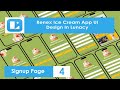 4 Renex Online Ice Cream Store UI design with Lunacy Signup Page #uidesigncourse #Lunacy #wpf