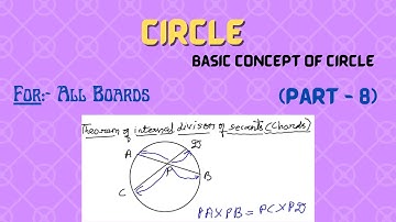 Circle (Part-VIII) | Exercise 3.5 | 10th | ICSE | SSC | CBSE | IGCSE | Latest Syllabus