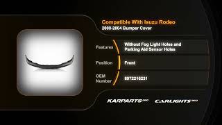 For Isuzu Rodeo Bumper Cover 2000 01 02 03 2004 Front | Primed