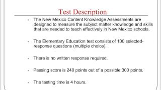 NMTA CONTENT TUTORIAL