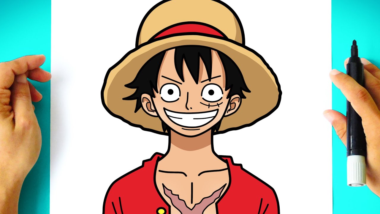 Como Desenhar o Luffy De One Piece Passo a Passo  Desenhos para colorir  naruto, Tutoriais de desenho anime, Simples anime