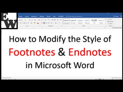 How To Modify The Style Of Footnotes And Endnotes In Microsoft Word