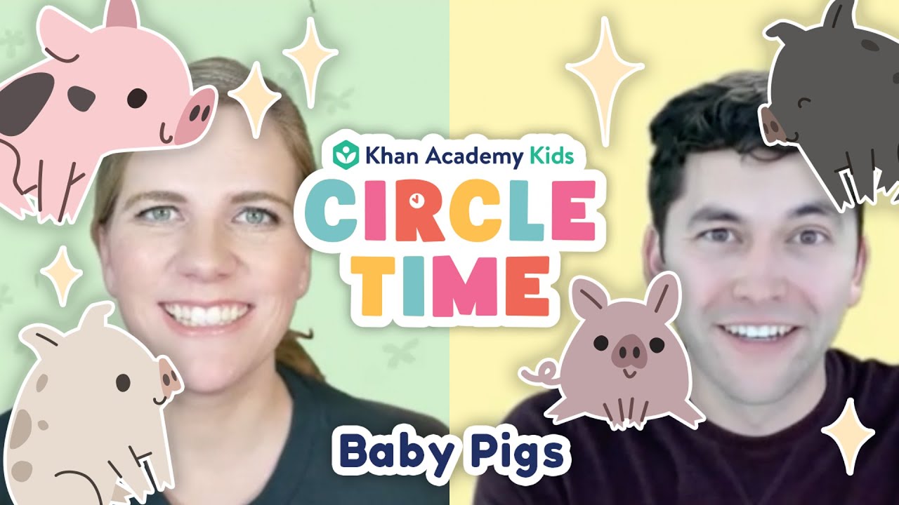 Playful Piglets | Read About Baby Pigs | Farm Animal Fun | Circle Time with Khan Academy Kids