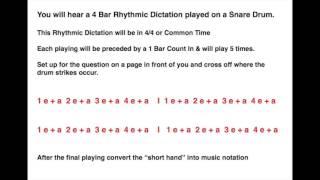Unit 3 Music Performance - Rhythmic Dictation Practice #2
