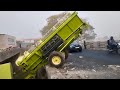 HARVESTER ACCIDENT 🤕😭😭🥹#accident #harvesteraccident #trending #shorts #harvester #viral #reels 