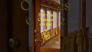 Cocktails served at 120km per hour aboard the legendary Venice Simplon-Orient-Express train.