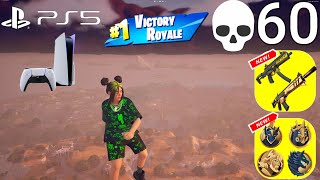 PS5 60 Elimination BILLIE EILISH Solo vs Squads WINS Full Gameplay - Fortnite Season 2! (4K 120FPS)