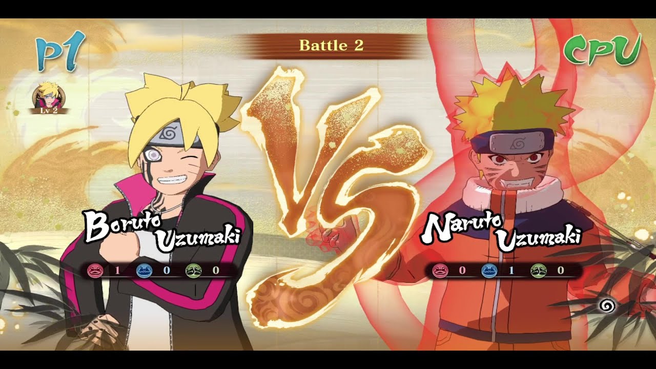 Boruto (True Essence Karma) vs Naruto (Kyuubi Cloak) - Naruto Storm Connections