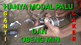 CARA, ganti lahar/bearing pompa air hanya modal palu dan obeng minus