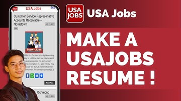 How To Make A USAJobs Resume !