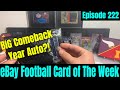 Metal On Card Autograph In A One Touch For Episode 222 of eBay Football Card of The Week! Not Bad!