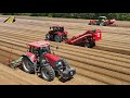 Großeinsatz beim Kartoffeln pflanzen 4x Traktor Case 1x Claas  Grimme Einblick in die Landwirtschaft