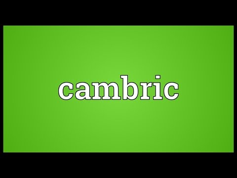 Cambric Meaning