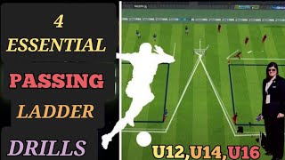 "Soccer/Football Agility: Mastering Passing and Ladder Drills" 4 Variations of Passing Drills"