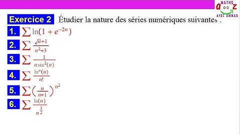 Exercice corrigé : Étudier la nature d
